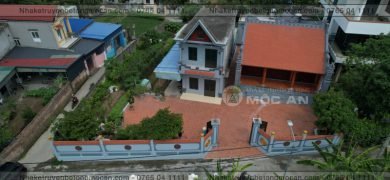 Mẫu 24 nhà kẻ truyền - nhà kẻ truyền bê tông giả gỗ